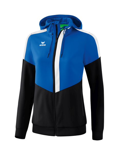 Erima Squad Tracktop Jacke mit Kapuze Damen - blau