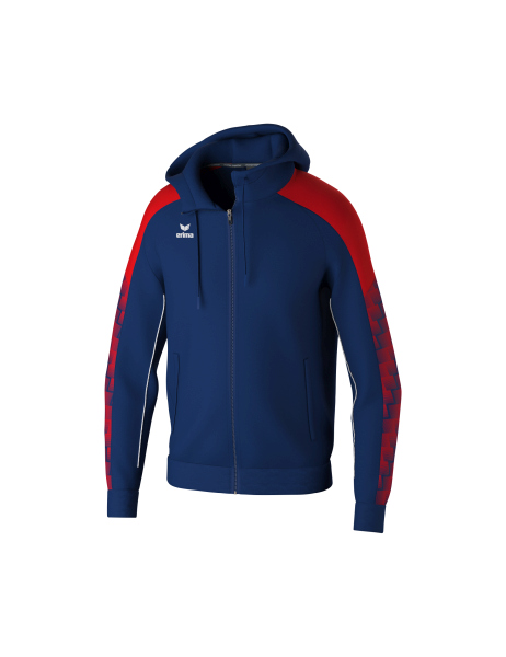 Erima Evo Star Trainingsjacke mit Kapuze Herren - navy/rot