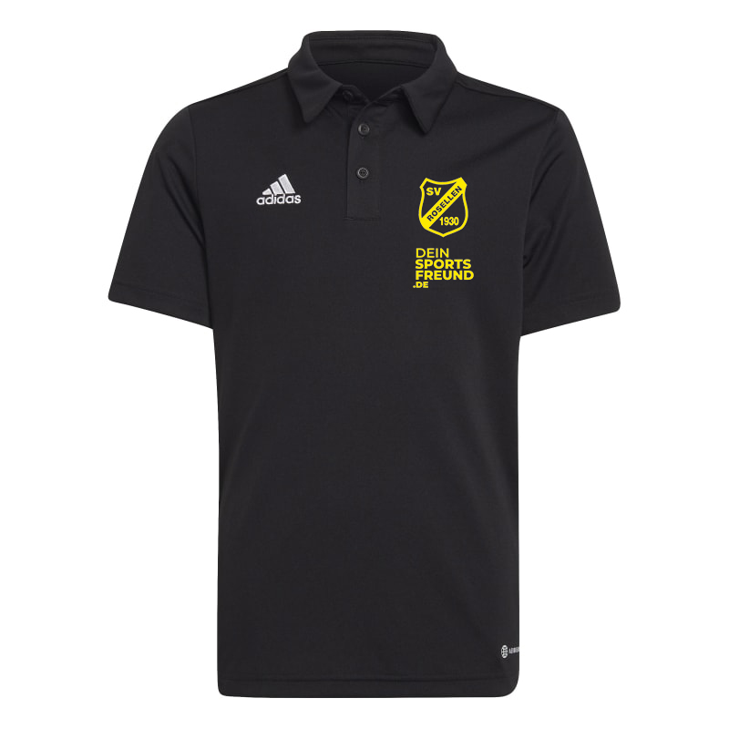 SV Rosellen x adidas Entrada 22 Poloshirt Kinder - schwarz