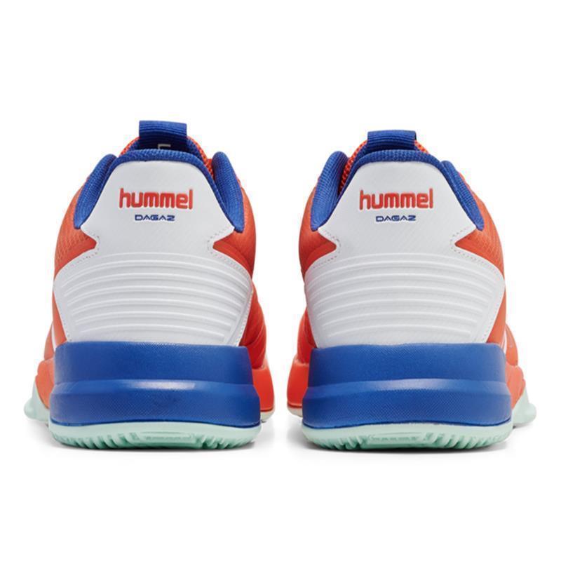 hummel Dagaz 25icon Handballschuhe Herren - orange/blau/weiß