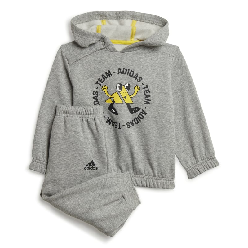 adidas Team Oversized Jogginganzug Baby grau 92