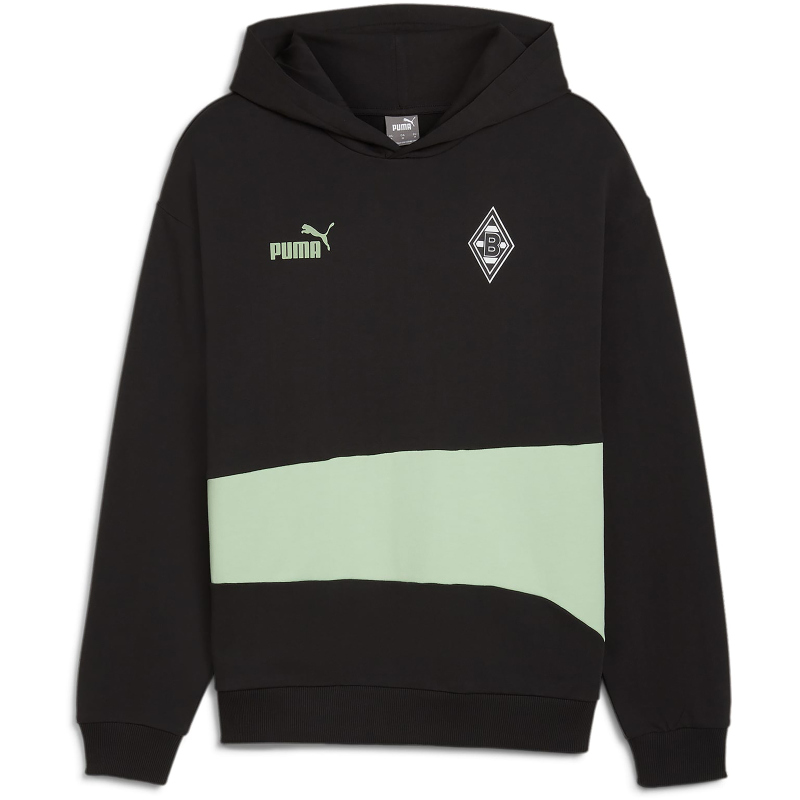 Puma Borussia Mönchengladbach ftblCulture+ Hoodie Herren - schwarz/grün