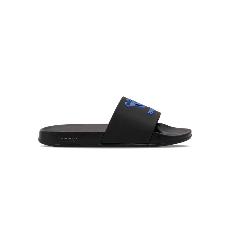 hummel Essential Pool Slide Badelatschen - schwarz/blau