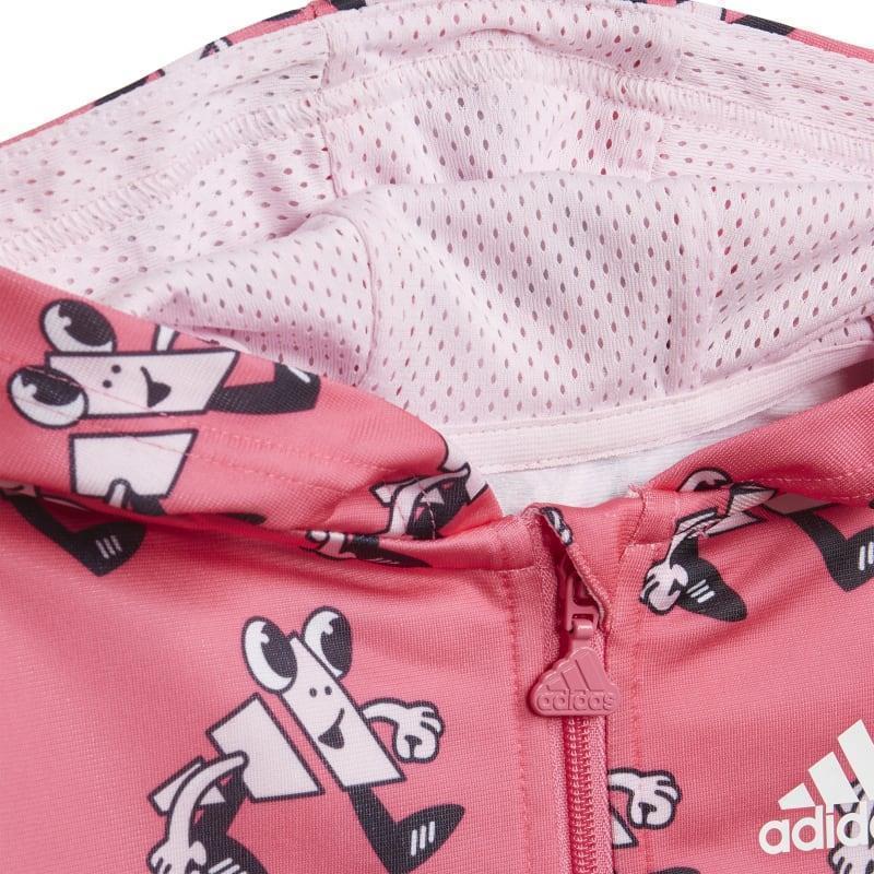 Adidas pink tracksuit baby best sale