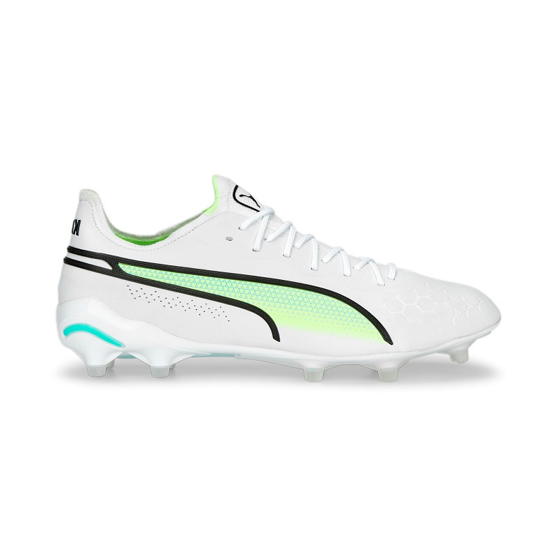 Puma King Ultimate FG/AG Herren - weiß/türkis