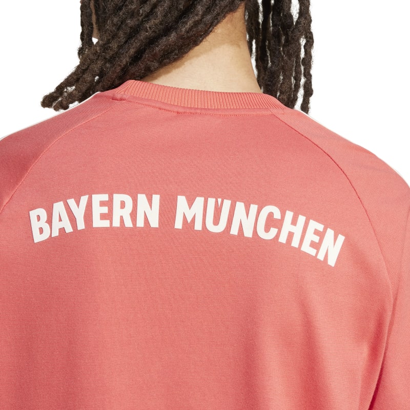 adidas FC Bayern München Adicolor Classics 3-Streifen T-Shirt Herren - rot/weiß