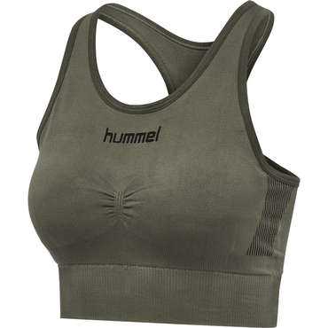 hummel First Seamless Sport BH Damen - dunkelgrün XS/S
