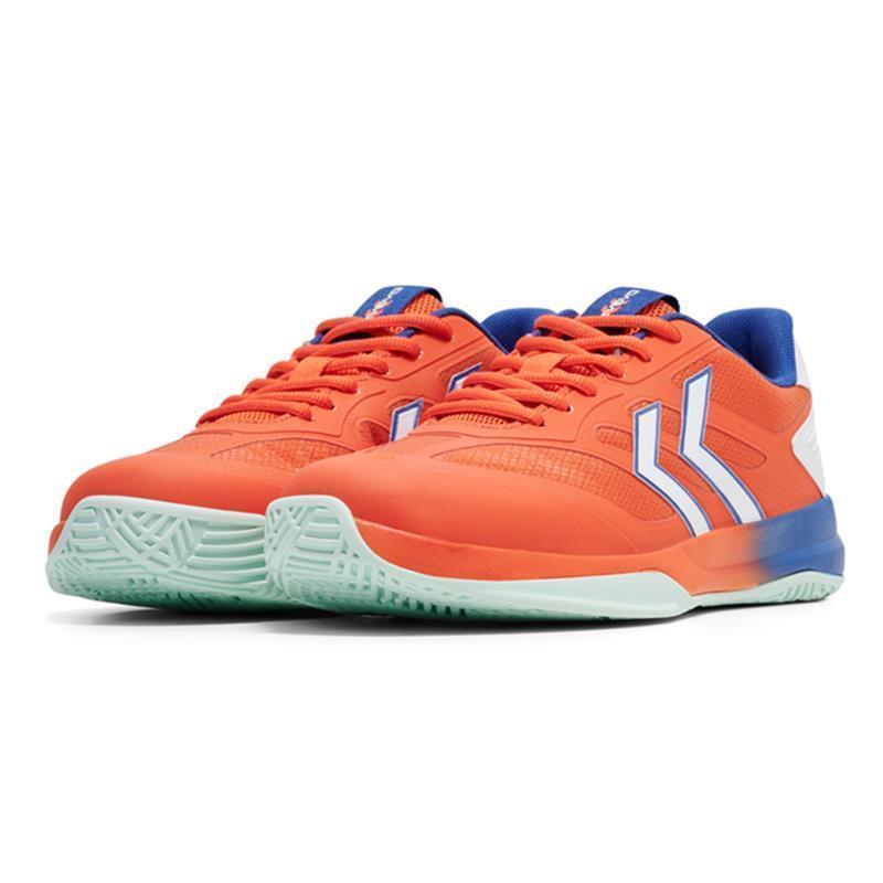 hummel Dagaz 25icon Handballschuhe Herren - orange/blau/weiß