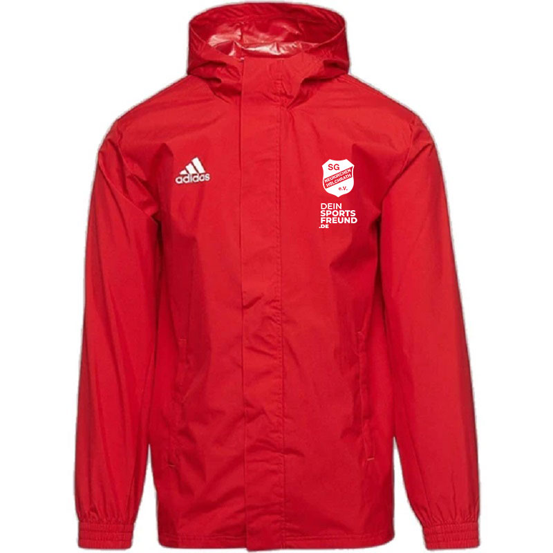 SG Neukirchen-Hüchrath x adidas Entrada 22 Allwetterjacke Kinder - rot/weiß