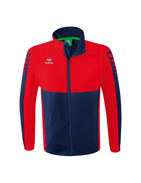 Erima Six Wings Jacke mit abnehmbaren Ärmeln Herren - navy/rot