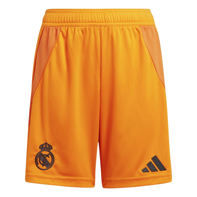 adidas Real Madrid Shorts Away 24/25 Kinder - orange/schwarz