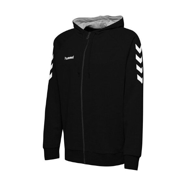 hummel GO Cotton Zip Hoodie Herren - schwarz