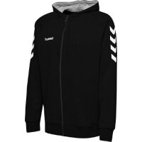 hummel GO Cotton Zip Hoodie Herren - schwarz