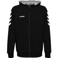 hummel GO Cotton Zip Hoodie Herren - schwarz