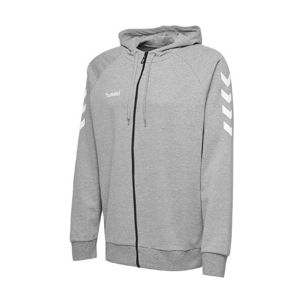 hummel GO Cotton Zip Hoodie Herren - grau