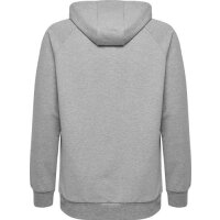 hummel GO Cotton Hoodie Herren - grau/wei&szlig;