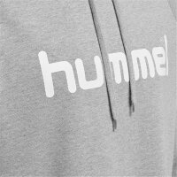 hummel GO Cotton Hoodie Herren - grau/wei&szlig;