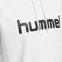 hummel GO Cotton Hoodie Herren - wei&szlig;/schwarz