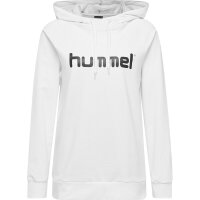 hummel GO Cotton Hoodie Damen - wei&szlig;