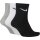 Nike Everyday Lightweight Ankle Trainingssocken 3er Pack - schwarz/grau/weiß