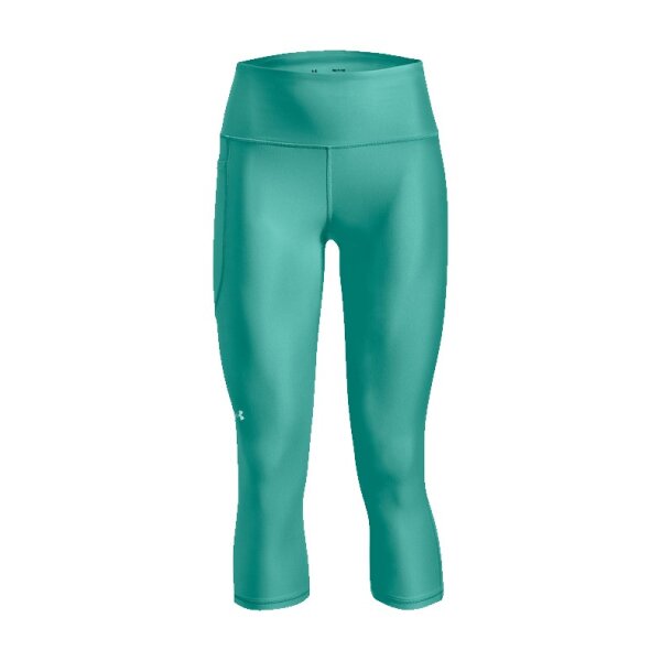 Under Armour HeatGear Capri 3/4 Leggings Damen - türkis