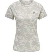 hummel Running T-Shirt S/S Damen - oyster mushroom aop