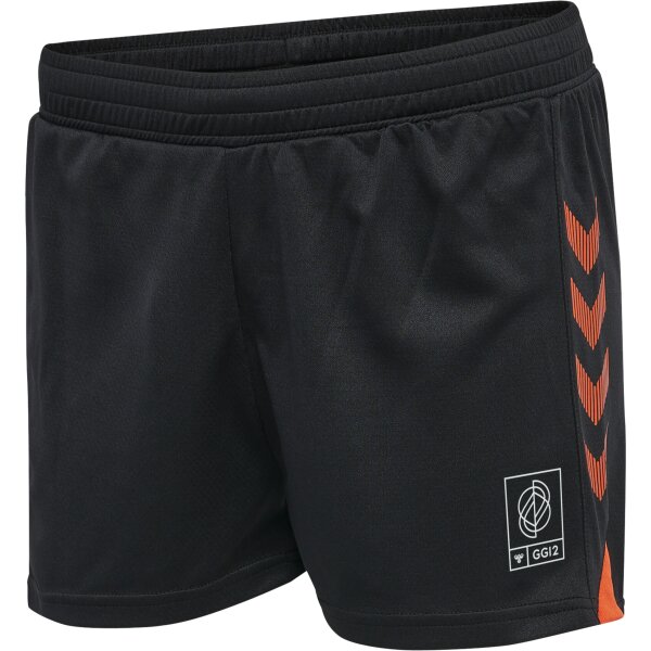 hummel Hmlgg12 Action Shorts Damen - black/cherry tomato