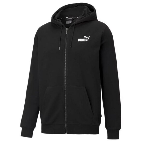 Puma Essentials Small Logo Full-Zip Hoodie Herren - schwarz