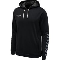 hummel Authentic Poly Hoodie Herren - schwarz/weiß