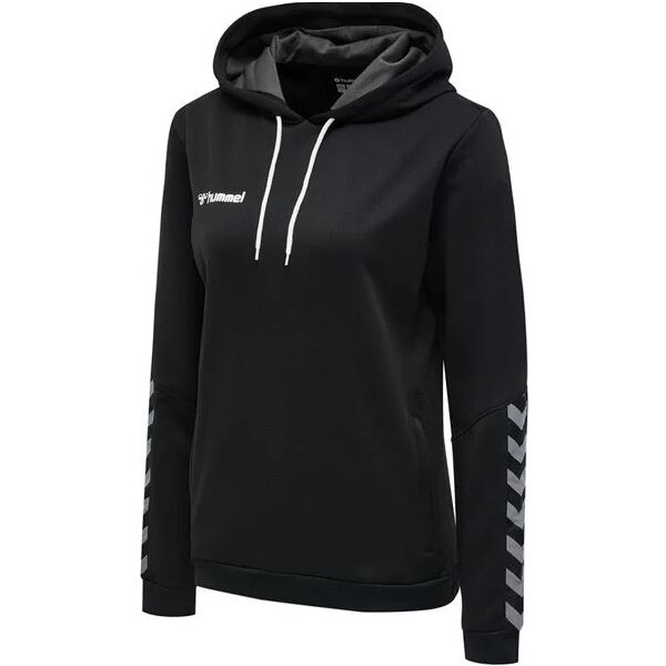 hummel Authentic Poly Hoodie Damen - schwarz