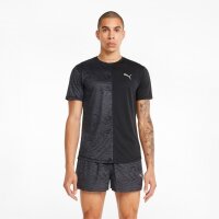 Puma Run Graphic SS T-Shirt Herren - schwarz