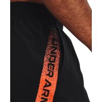 Under Armour Woven Shorts Herren - schwarz/orange