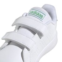 adidas Advantage Lifestyle Court Two Hook-and-Loop Sneaker Baby - wei&szlig;/gr&uuml;n