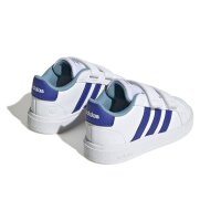 adidas Grand Court Lifestyle Hook and Loop Sneaker Baby - wei&szlig;/blau