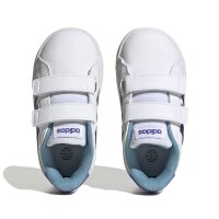 adidas Grand Court Lifestyle Hook and Loop Sneaker Baby - wei&szlig;/blau