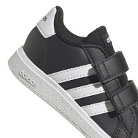 adidas Grand Court Lifestyle Hook and Loop Schuhe Baby - schwarz/wei&szlig;