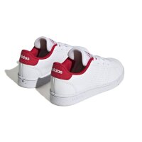 adidas Advantage Lifestyle Court Lace Sneaker Kinder - wei&szlig;/rot