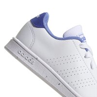 adidas Advantage Lifestyle Court Lace Sneaker Kinder - wei&szlig;/blau