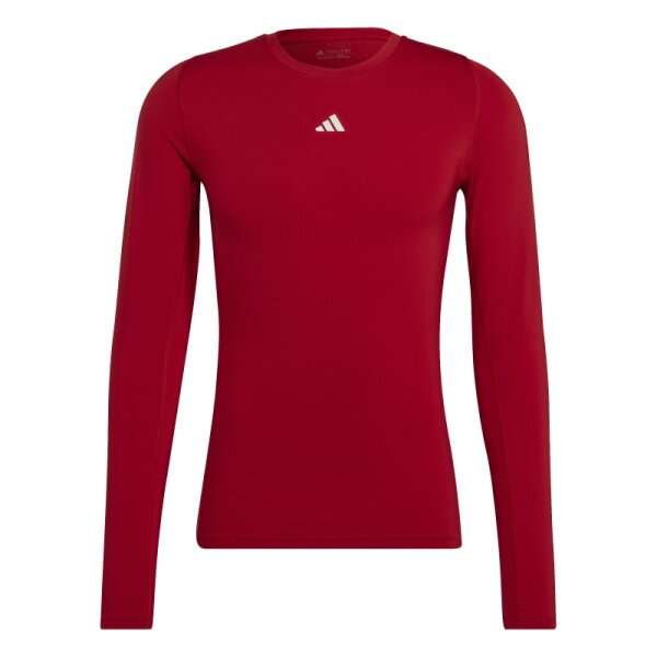 adidas Techfit Funktionsshirt Langarm Shirt Herren - rot