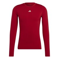 adidas Techfit Funktionsshirt Langarm Shirt Herren - rot