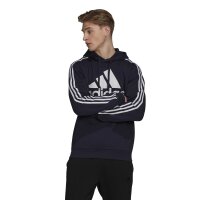 adidas Essentials 3-Streifen Logo Hoodie Herren - navy