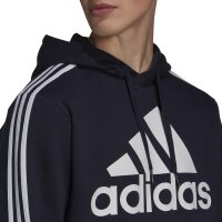 adidas Essentials 3-Streifen Logo Hoodie Herren - navy