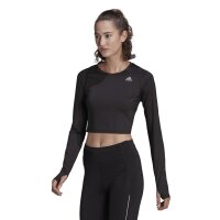 adidas Fast Flower Crop Running Shirt Langarm Damen -...