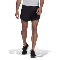 adidas Fast Reflective Split Laufshorts Herren - schwarz