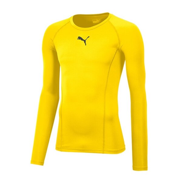 Puma Liga Baselayer Langarm Shirt Herren - gelb