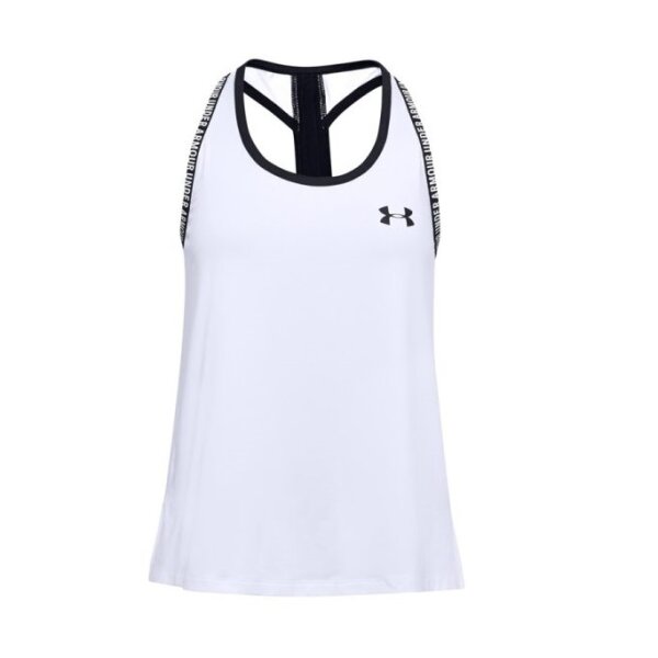 Under Armour Knockout Tanktop Damen - weiß/schwarz