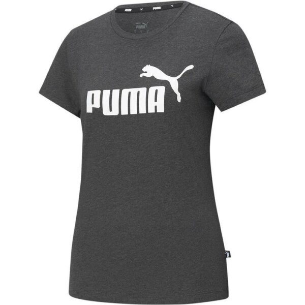 Puma Essentials Logo T-Shirt Damen - dunkelgrau