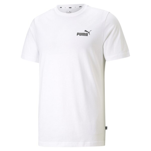 Puma ESS Small Logo T-Shirt Herren - weiß