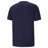 Puma Essential Logo T-Shirt Herren - navy/wei&szlig;