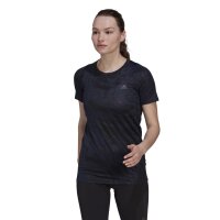 adidas Fast Allover Print Running T-Shirt Damen - schwarz